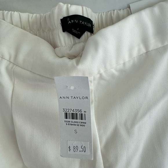 🌹 FREE w/purchase Ann Taylor trouser Pants white pockets - Picture 2 of 8